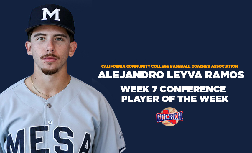 Leyva Ramos Named CCCBCA Week 7 Player of the Week