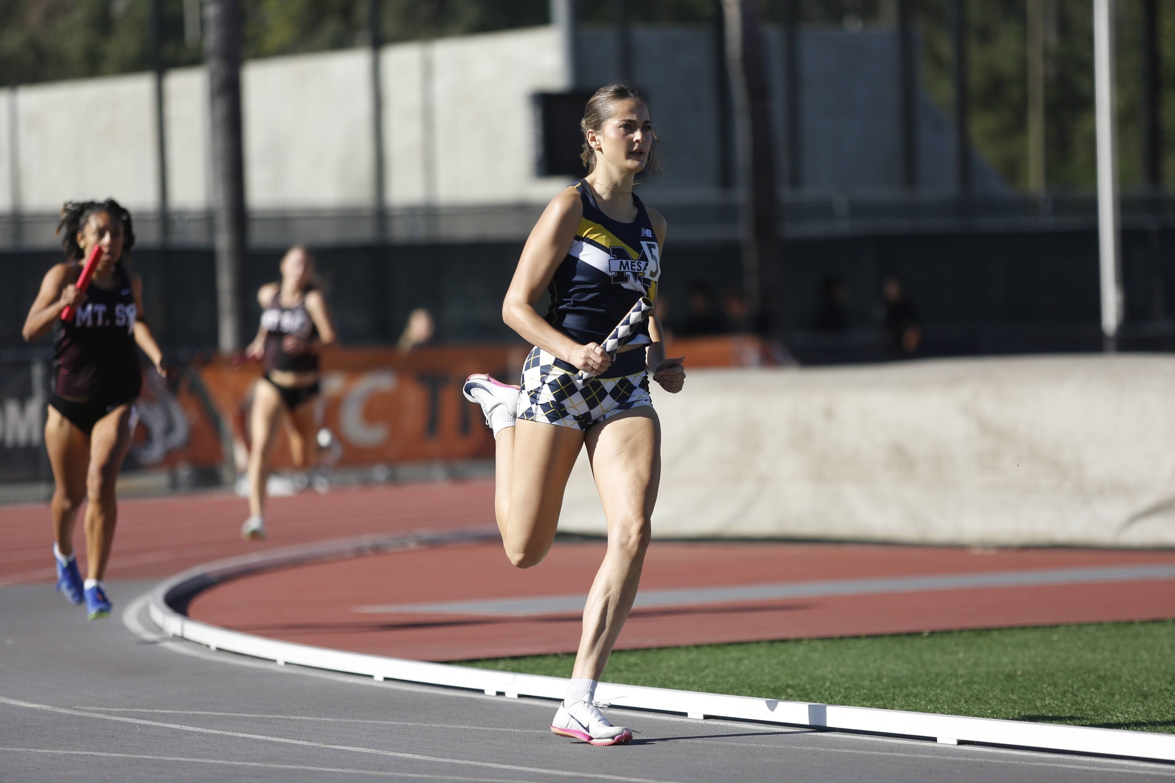 Calafato, running anchor in the 4x400, with a 55.9 split.